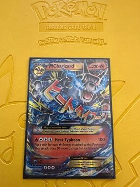 Pokémon M Charizard EX Holographic Trading Card - Red/Black